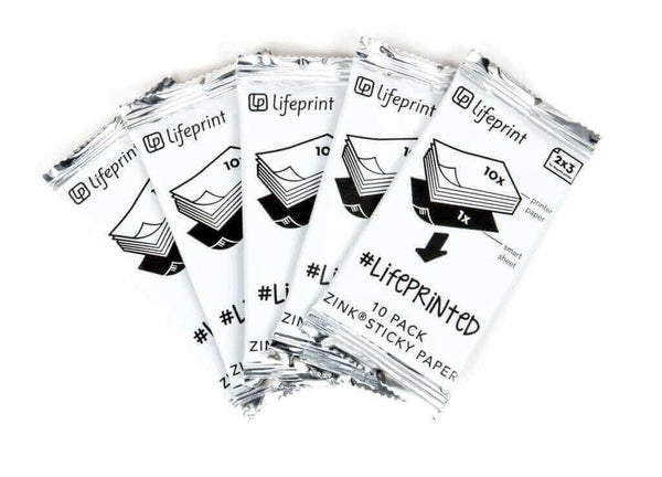 10 count packs of Lifeprint printer paper