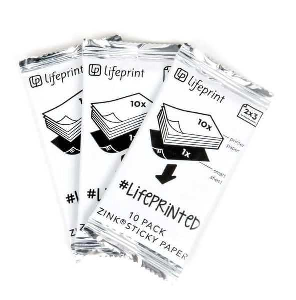  10 count packs of Lifeprint printer paper
